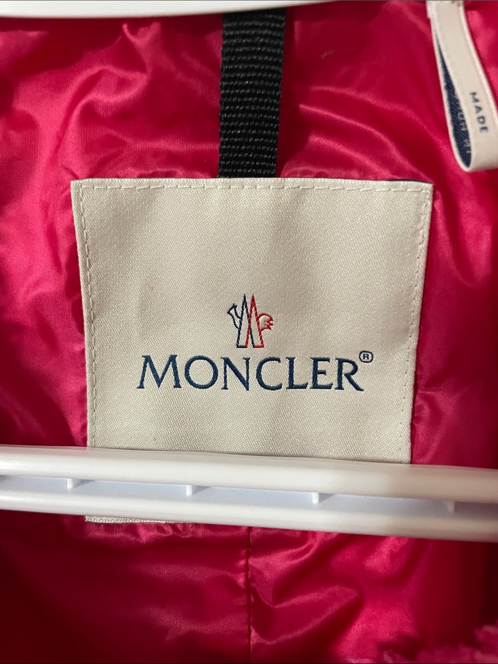 Authentic Moncler Prune Giubbotto Prune Jacket With Pink Tweed Size 3/Large - Picture 7 of 16